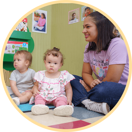 Children engaged in playful learning activity